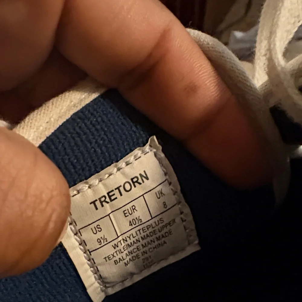 Tretorn White Sneakers with Navy Detail - Picture 10 of 10